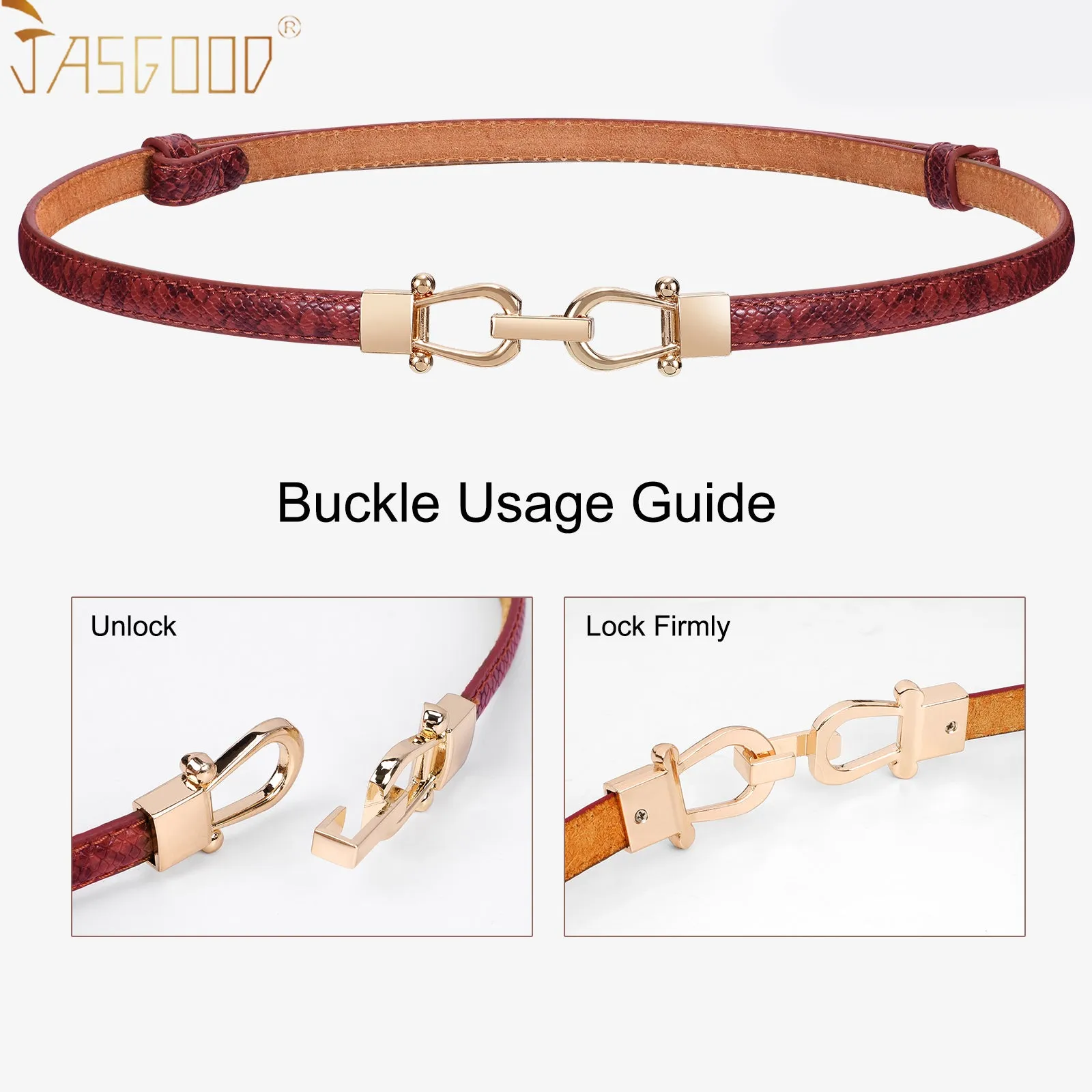 HOT Adjustable Fashion Dress Belt Thin Waist Women Skinny Leather Belt