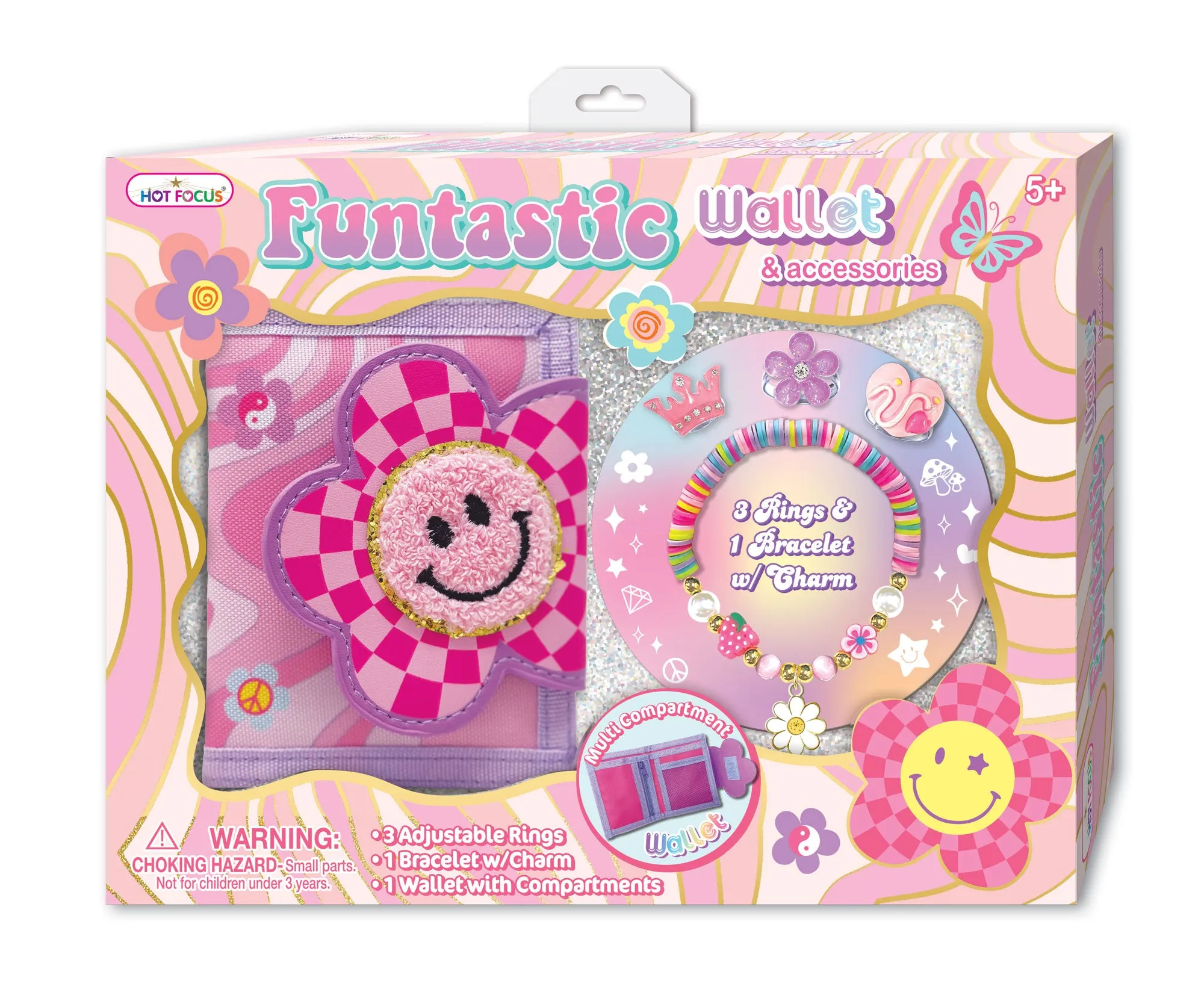Hot Focus Funtastic Wallet & Accessories - Groovy Flower