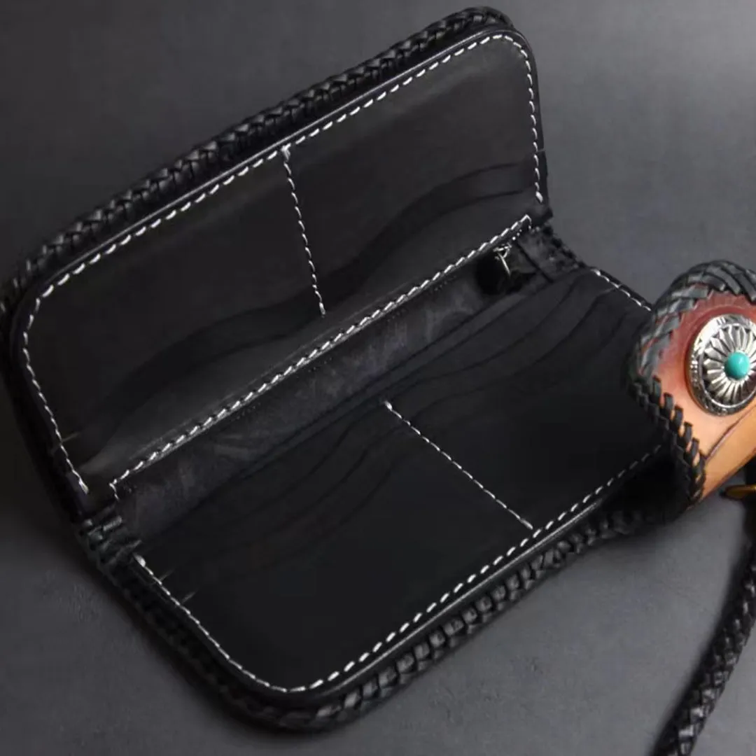 Hundred Ghosts™ Irezumi Japanese Leather Long Wallet 2.0 (60% OFF)