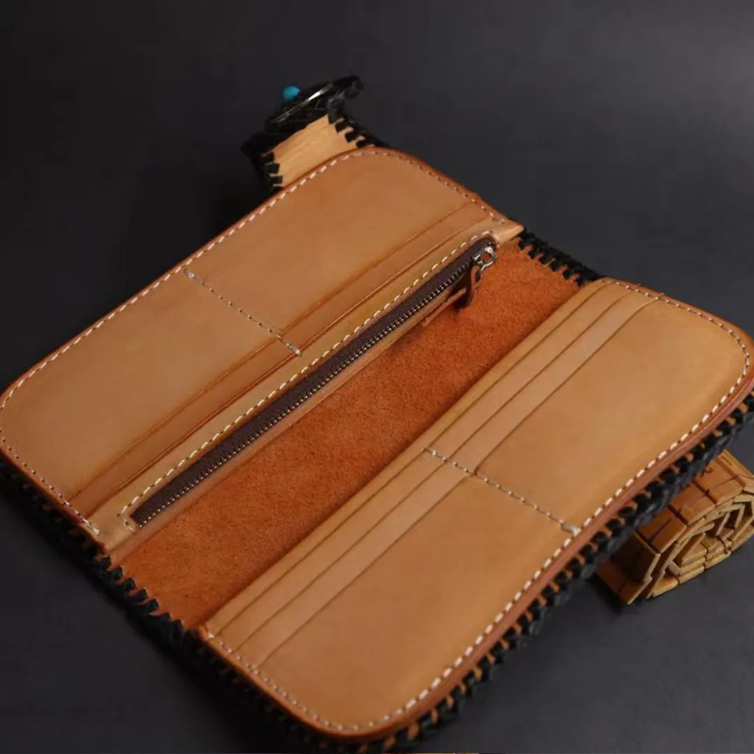 Hundred Ghosts™ Irezumi Japanese Leather Long Wallet 2.0 (60% OFF)