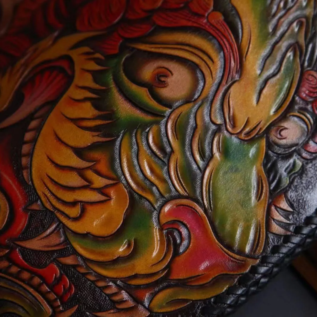 Hundred Ghosts™ Irezumi Japanese Leather Long Wallet 2.0 (60% OFF)
