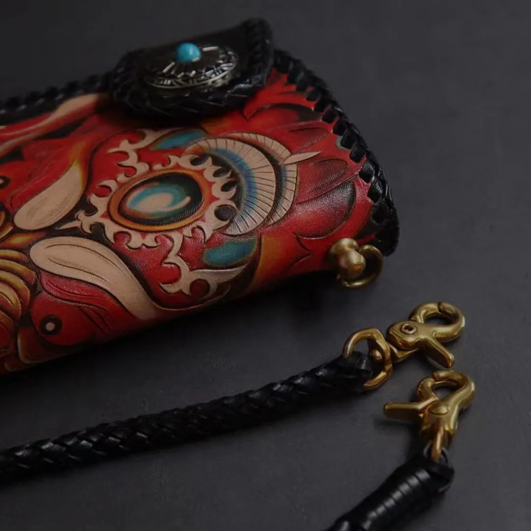 Hundred Ghosts™ Irezumi Japanese Leather Long Wallet 2.0 (60% OFF)