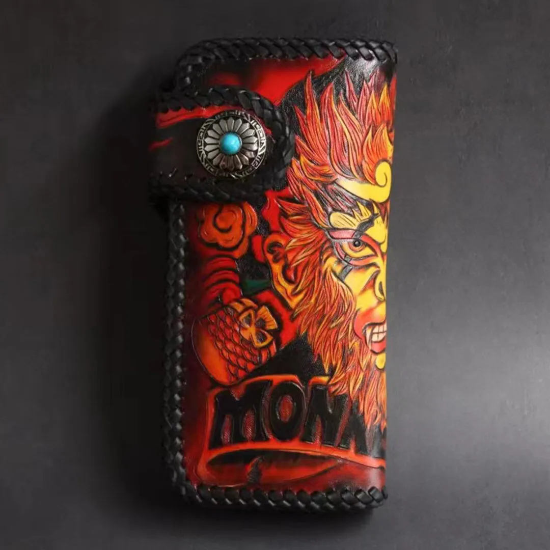 Hundred Ghosts™ Irezumi Japanese Leather Long Wallet 2.0 (60% OFF)