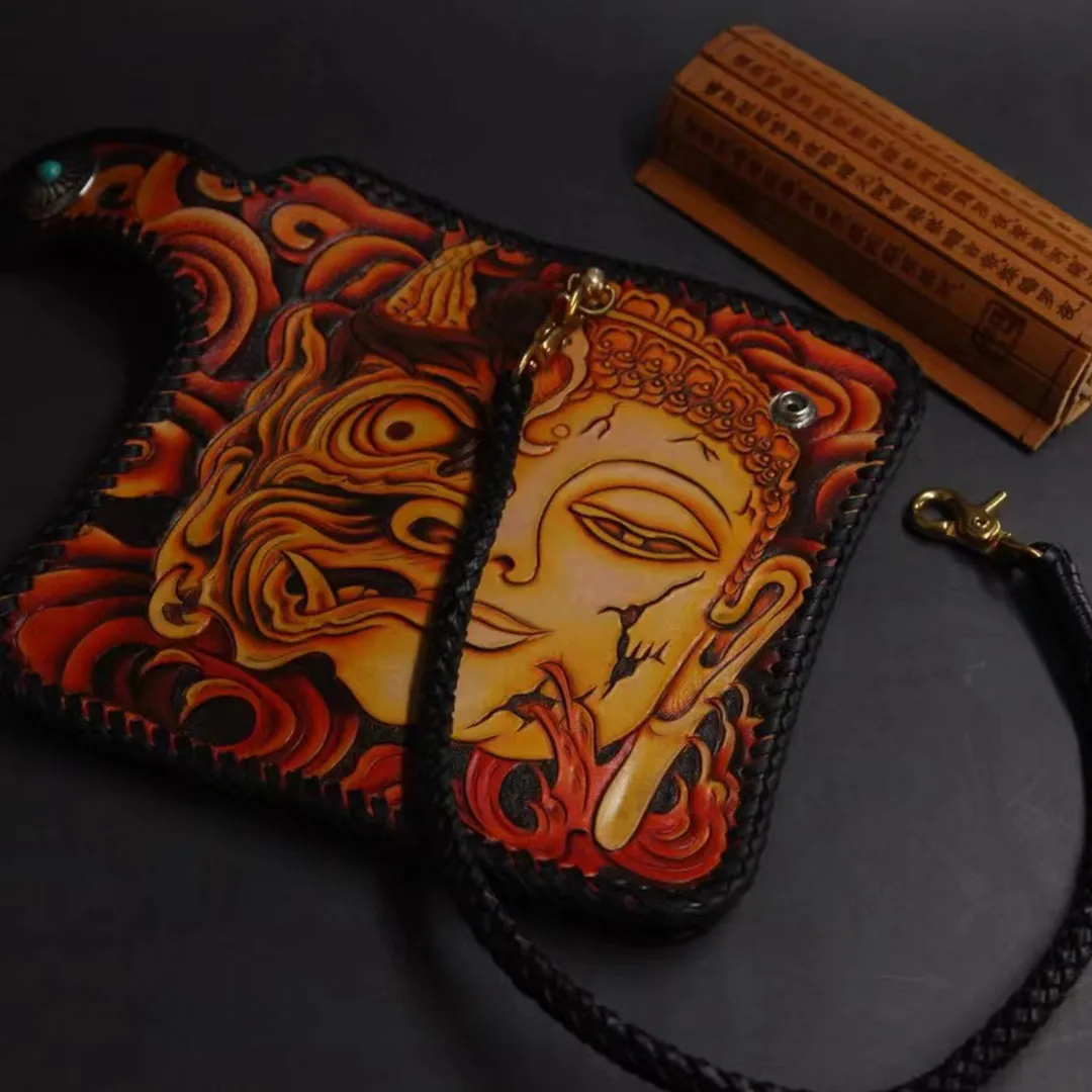 Hundred Ghosts™ Irezumi Japanese Leather Long Wallet 2.0 (60% OFF)