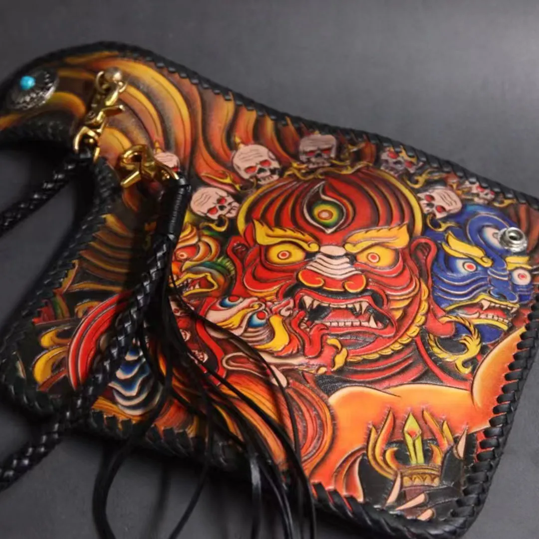 Hundred Ghosts™ Irezumi Japanese Leather Long Wallet 2.0 (60% OFF)