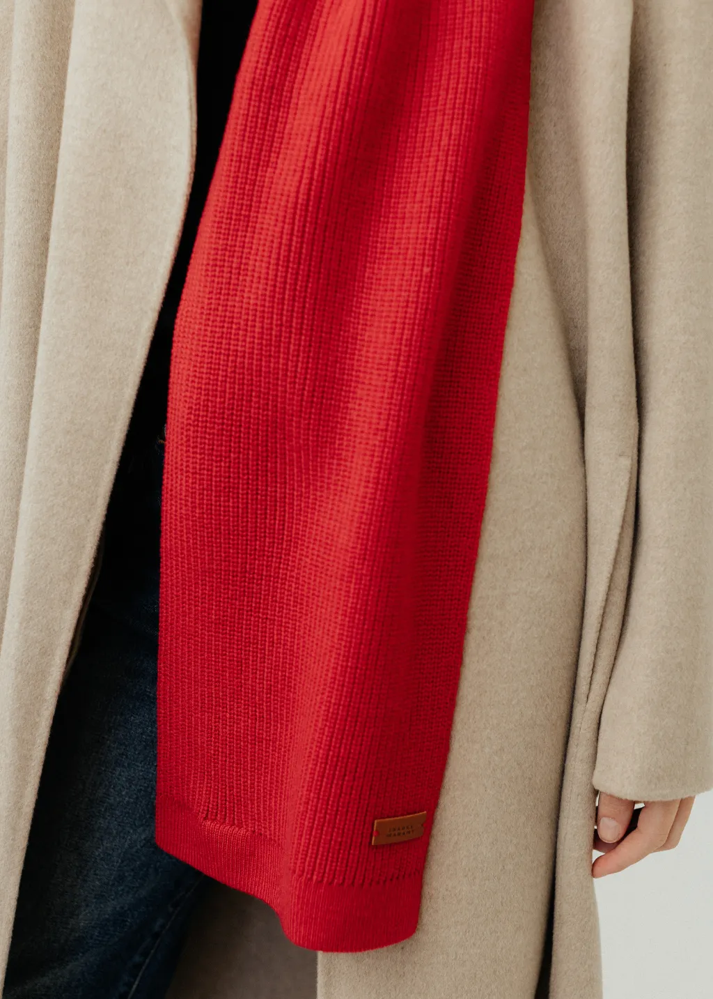 Isabel Marant Enolia Scarf in Poppy Red