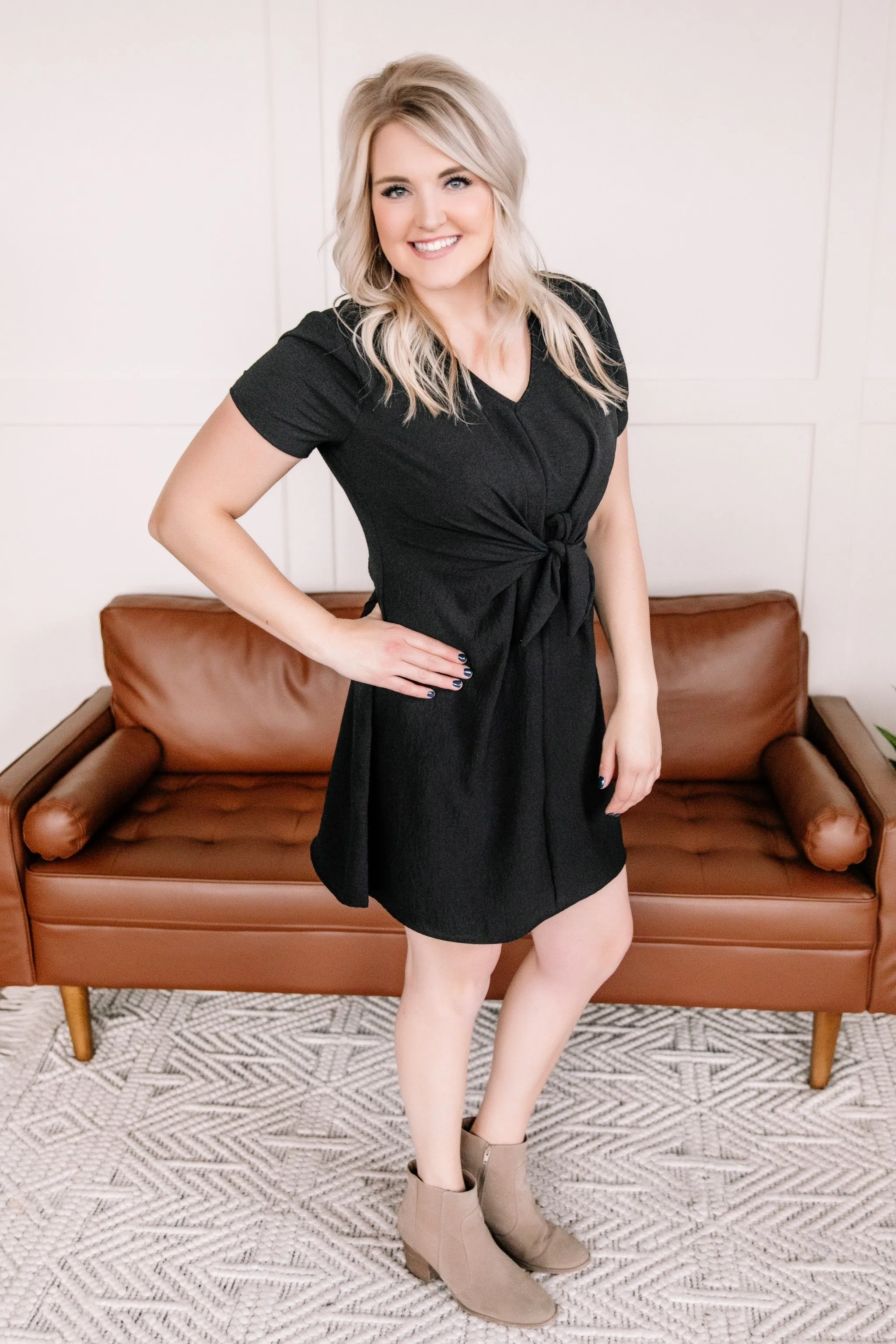 It's A tie Dress In Black