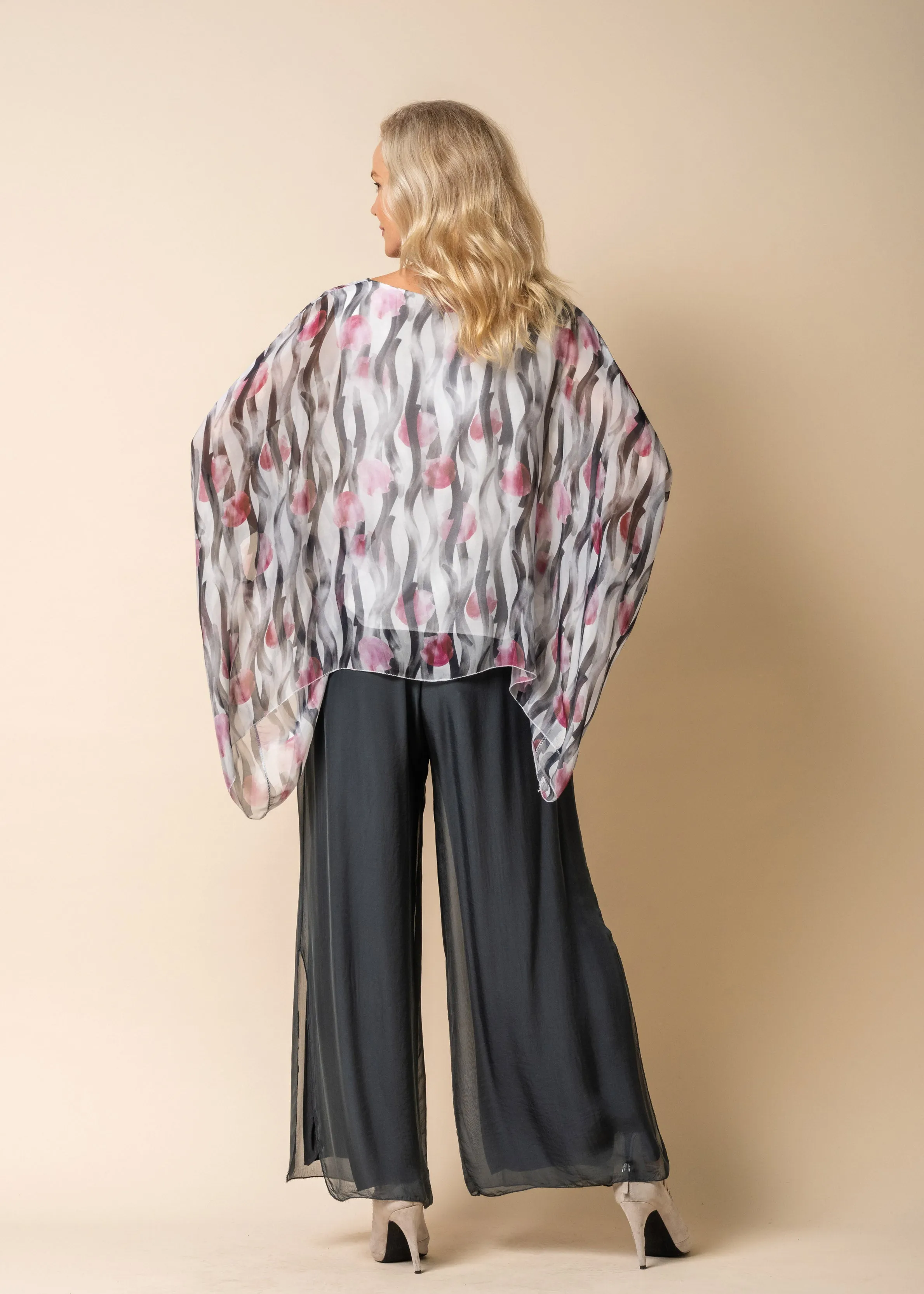 Jacklyn Silk Top in Blush