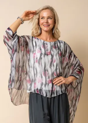 Jacklyn Silk Top in Blush