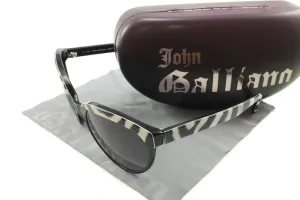 John Galliano New Sunglasses Frame JG07 99B Acetate Black White Italy