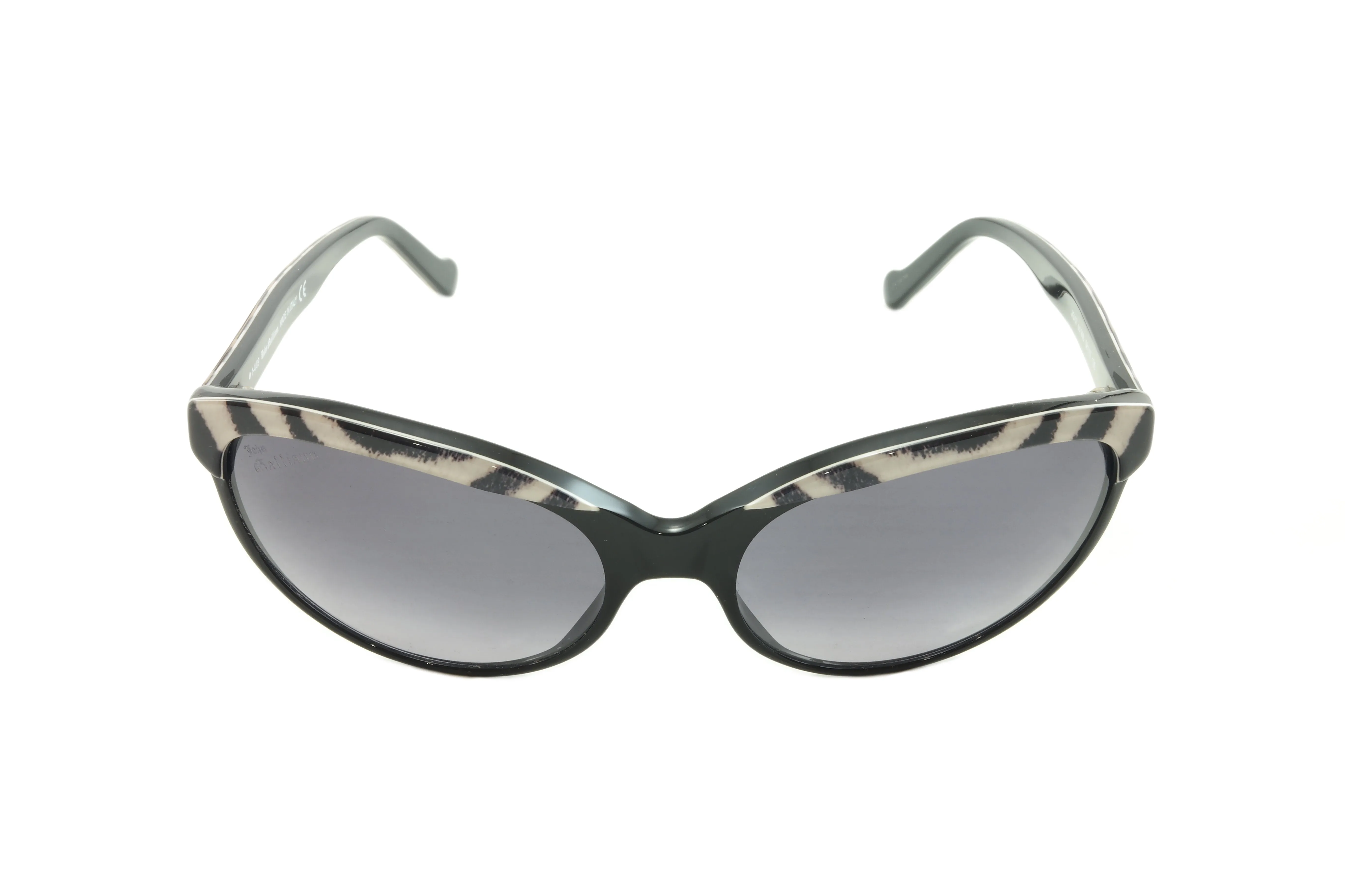 John Galliano New Sunglasses Frame JG07 99B Acetate Black White Italy