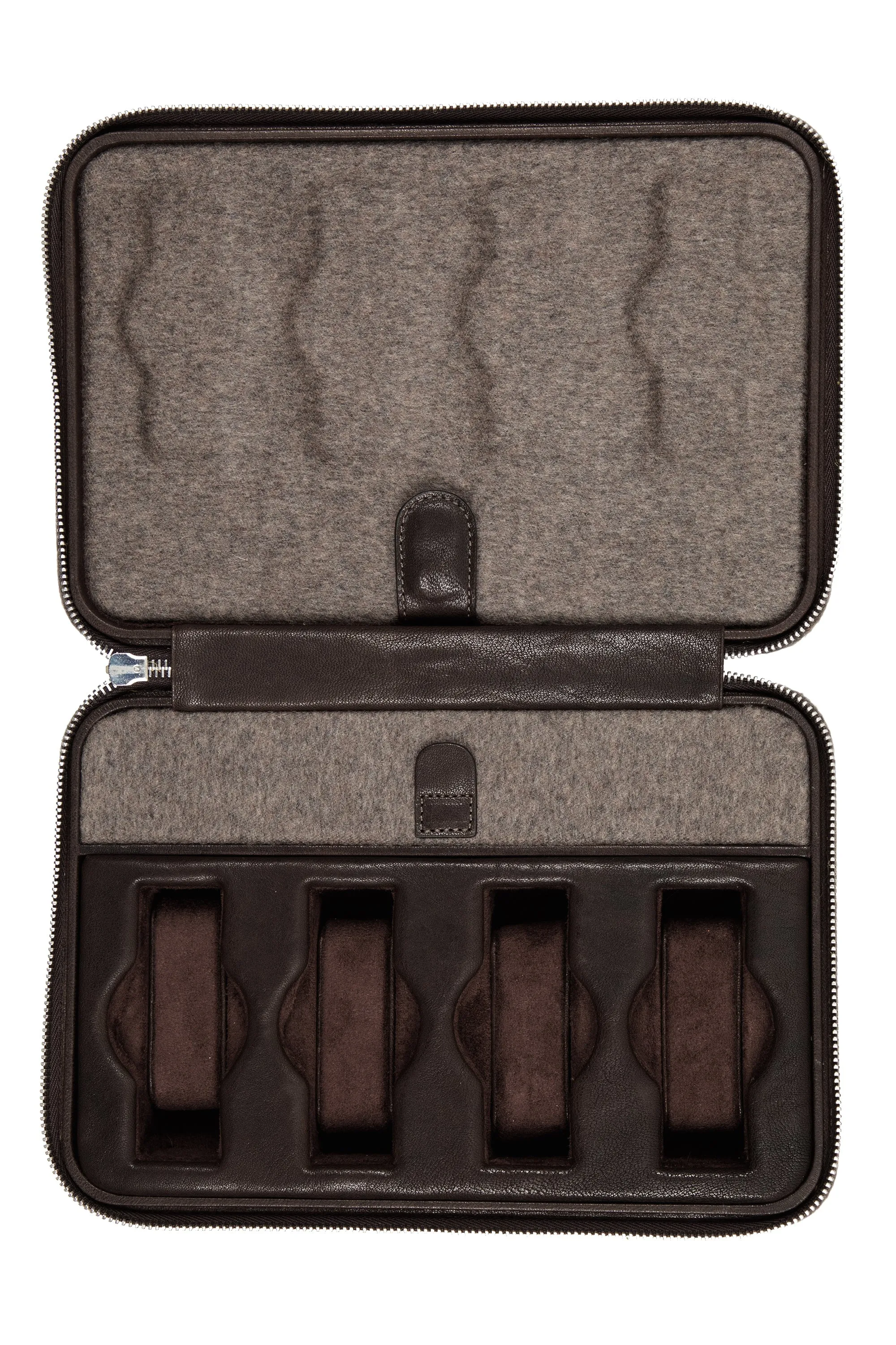 JPM 8-Watch Cashmere Travel Storage Case in MOLE GREY