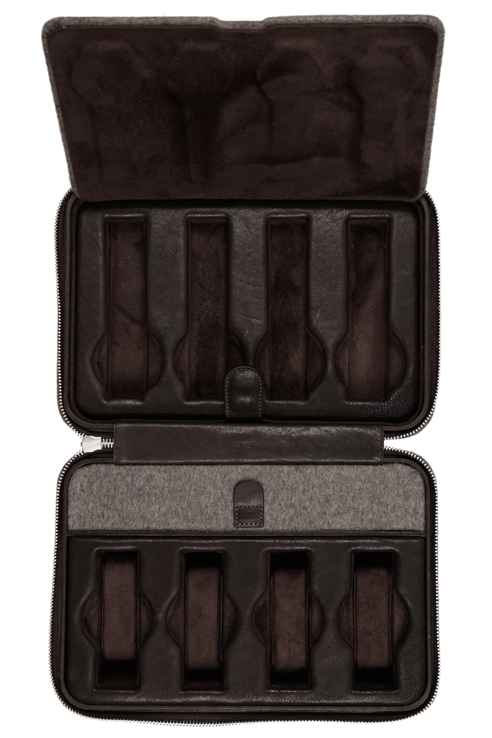 JPM 8-Watch Cashmere Travel Storage Case in MOLE GREY