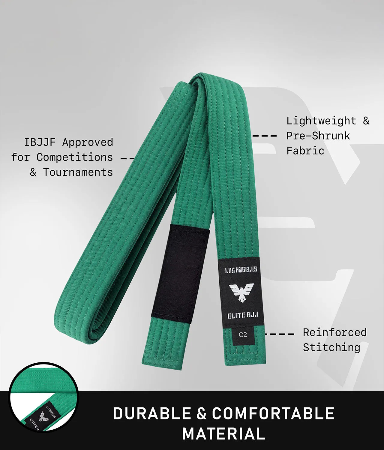 Kids' Brazilian Jiu Jitsu BJJ Green Belt
