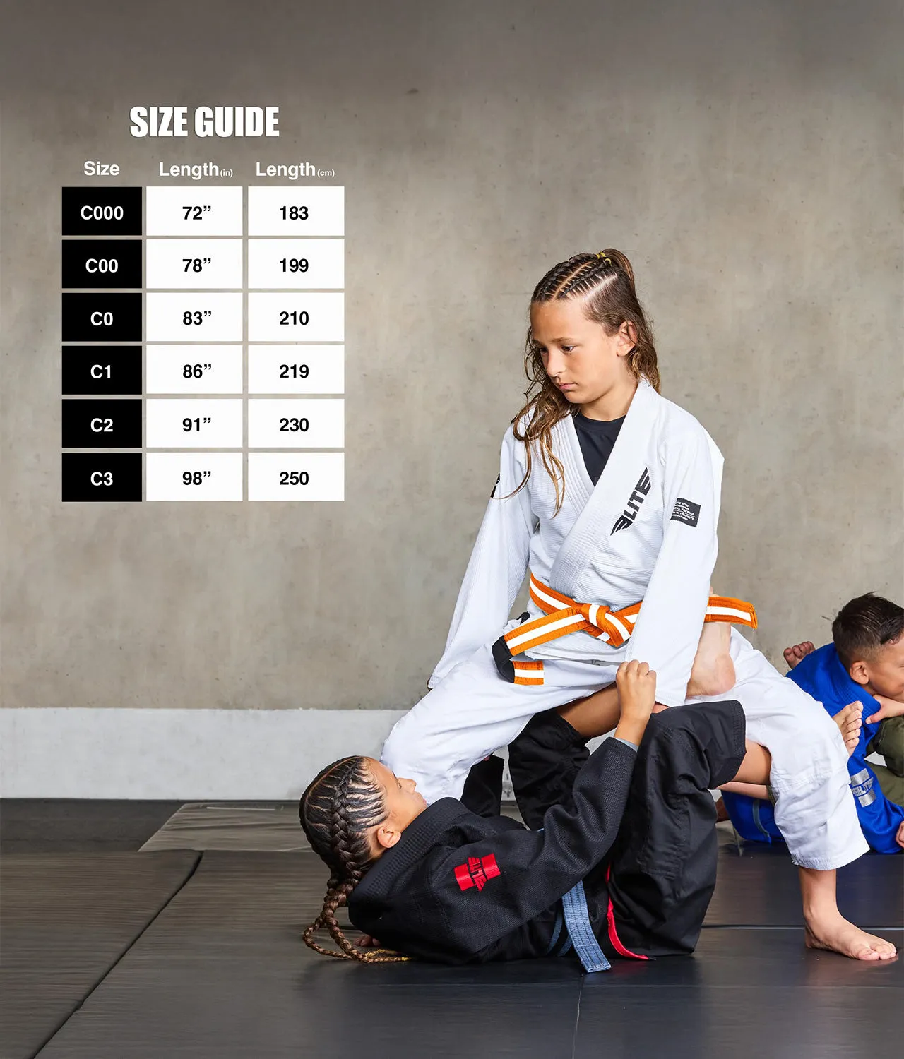 Kids' Brazilian Jiu Jitsu BJJ Orange/White Belt
