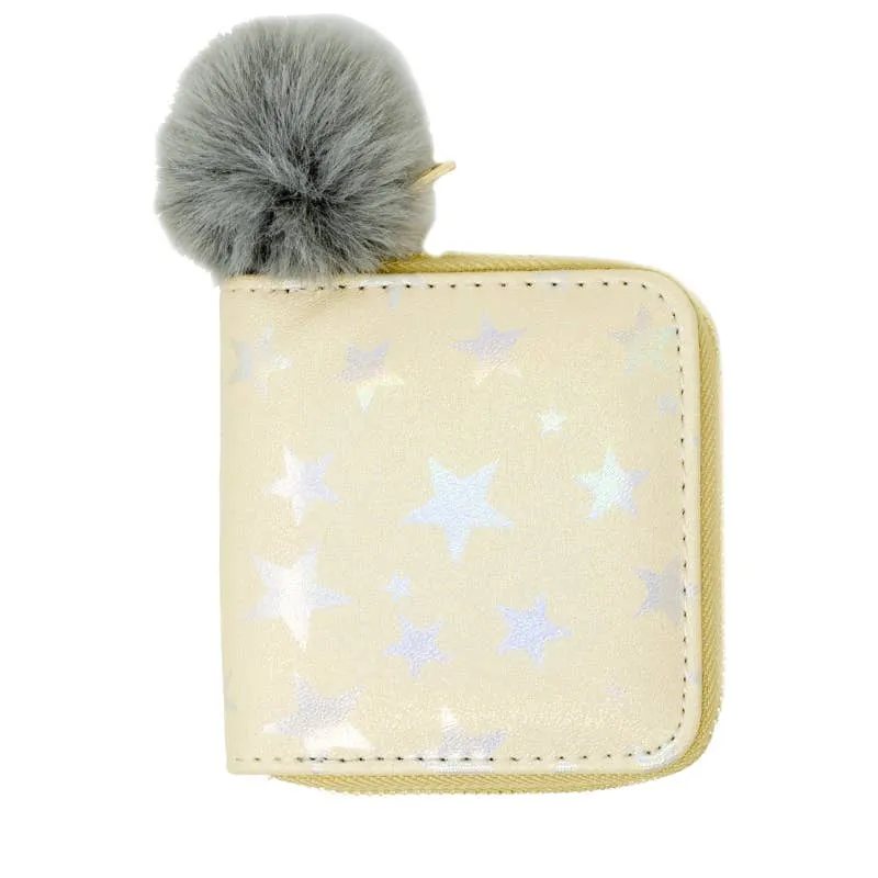 Kids Shiny Star Wallet - Gold