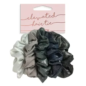 Kitsch Metallic Scrunchies 4pk