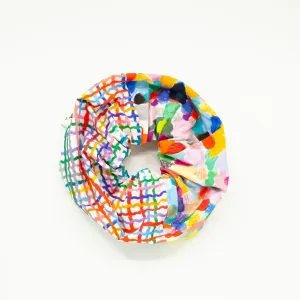 LARGE PATCHWORK SCRUNCHIE