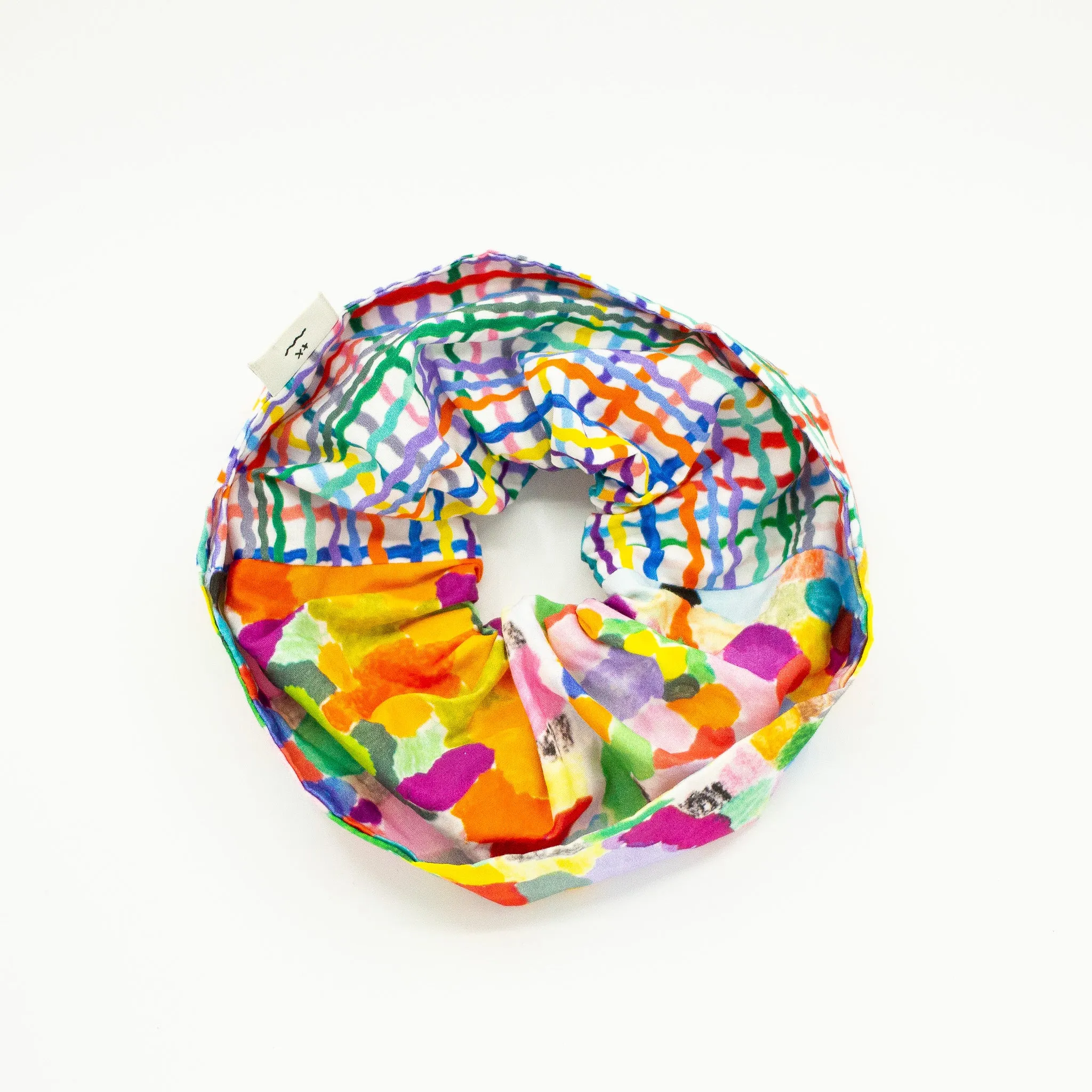 LARGE PATCHWORK SCRUNCHIE