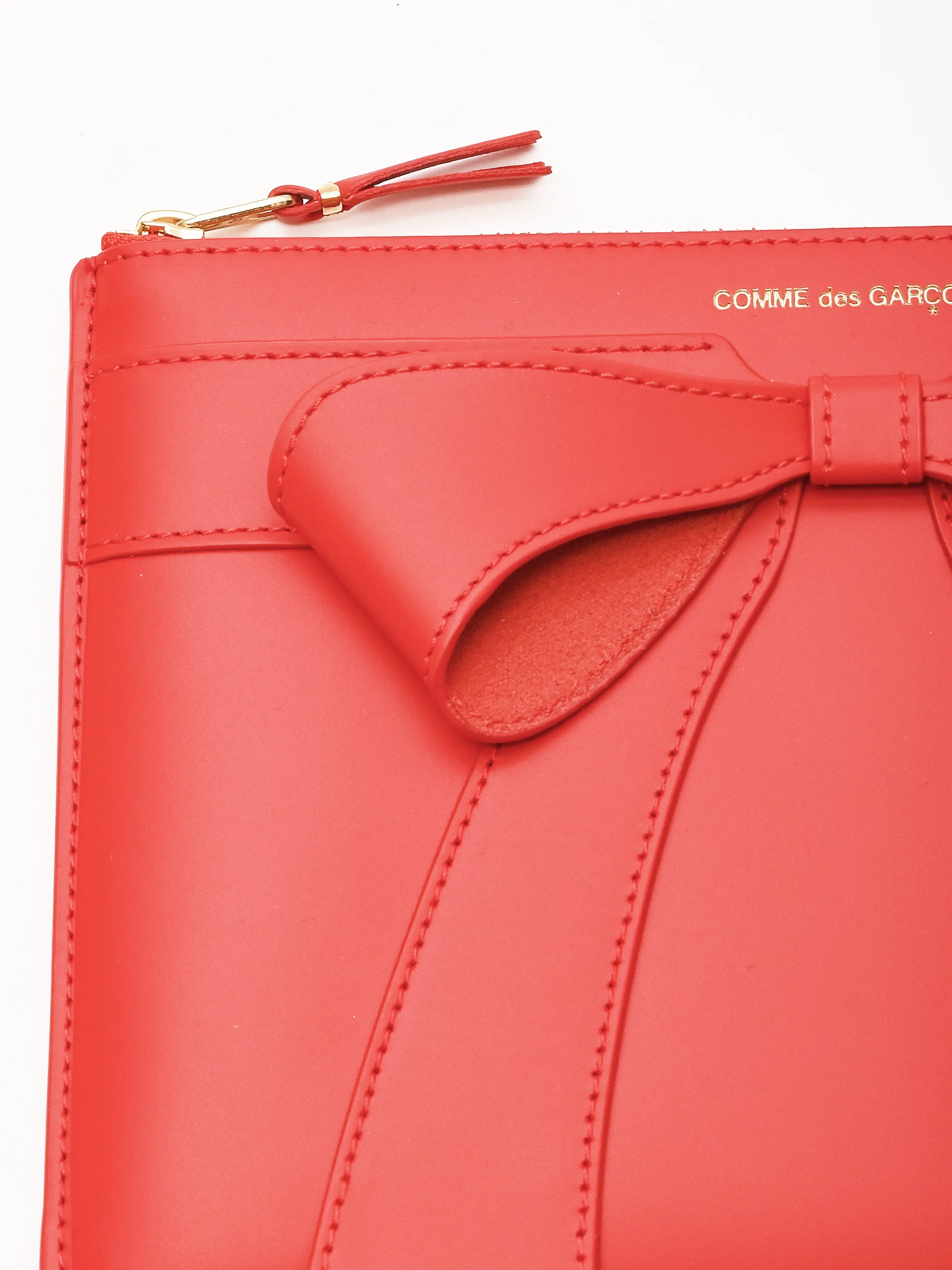 Large Red Big Bow Pouch
