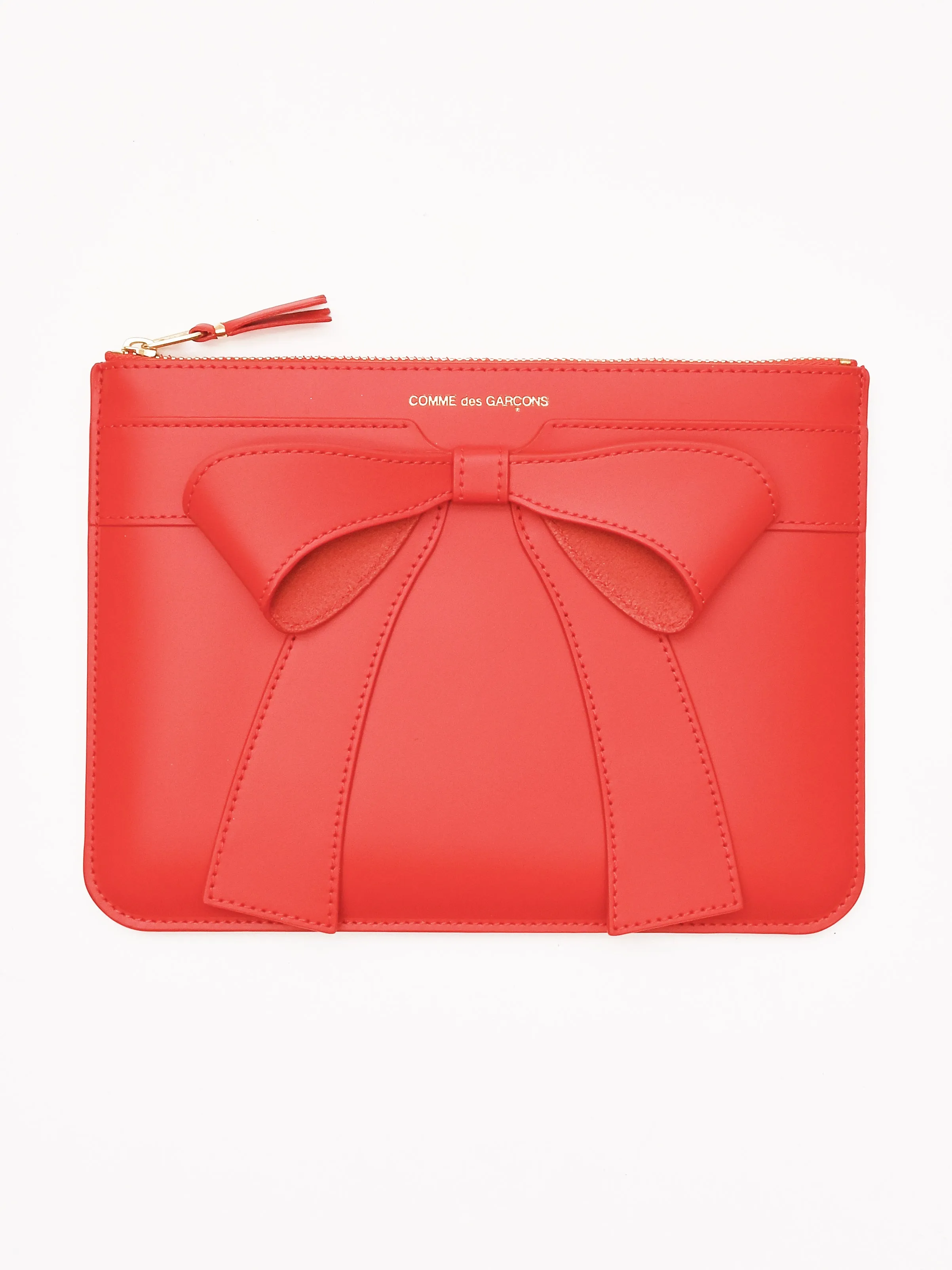 Large Red Big Bow Pouch
