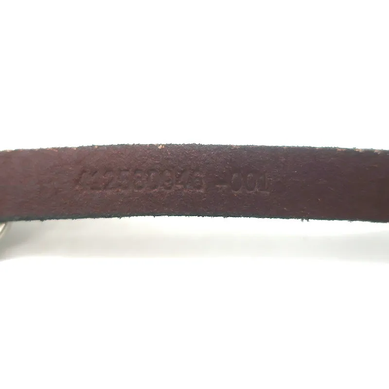 Lauren Ralph Lauren Concho Skinny Belt Brown Leather Size Medium