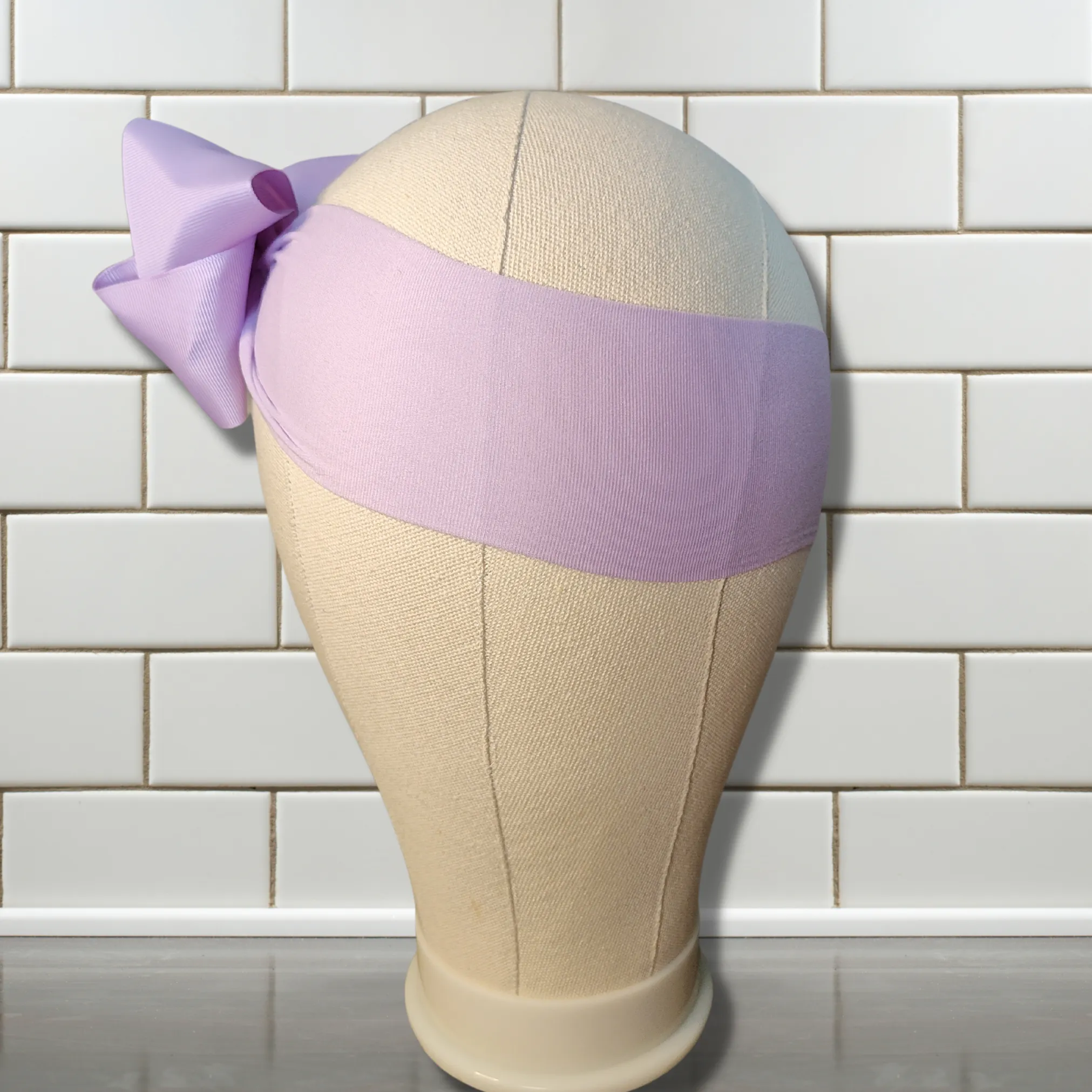Lavender Turban Bow Headband