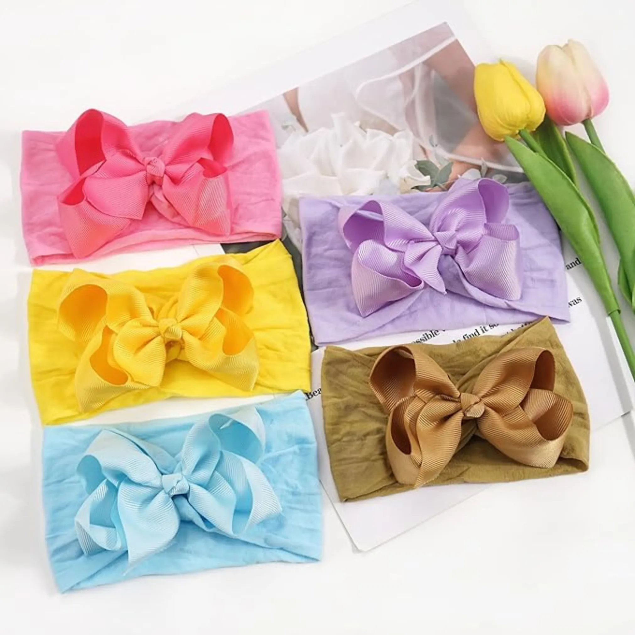 Lavender Turban Bow Headband