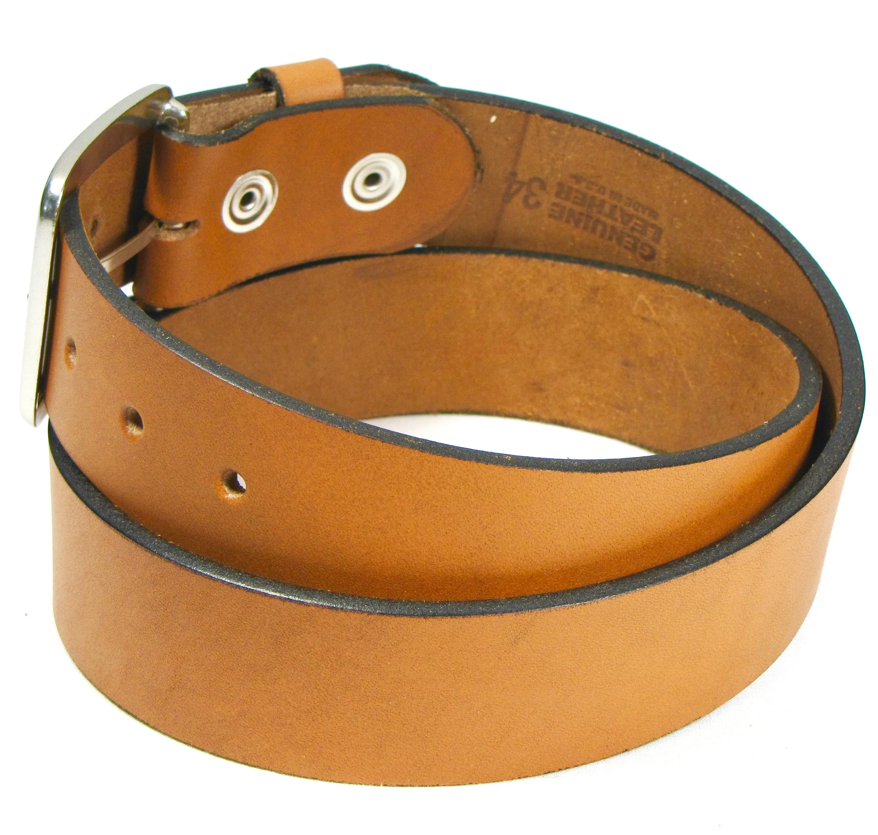LB215  1 1/2" Honey Latigo Belt