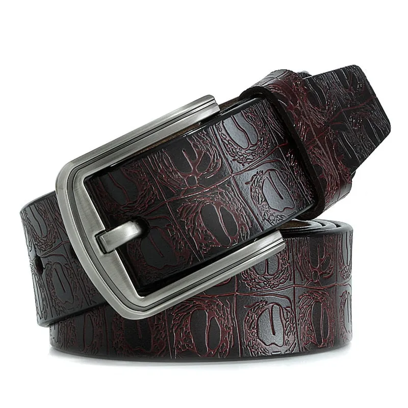 Leather Belt Jeans For Men