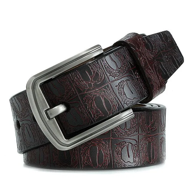 Leather Belt Jeans For Men