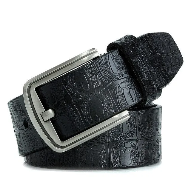 Leather Belt Jeans For Men