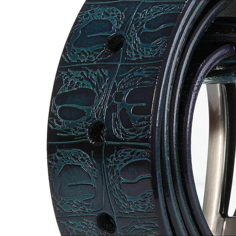 Leather Belt Jeans For Men