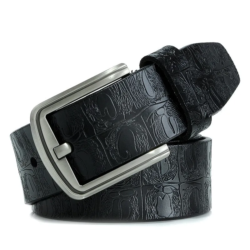 Leather Belt Jeans For Men