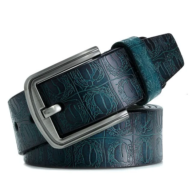 Leather Belt Jeans For Men