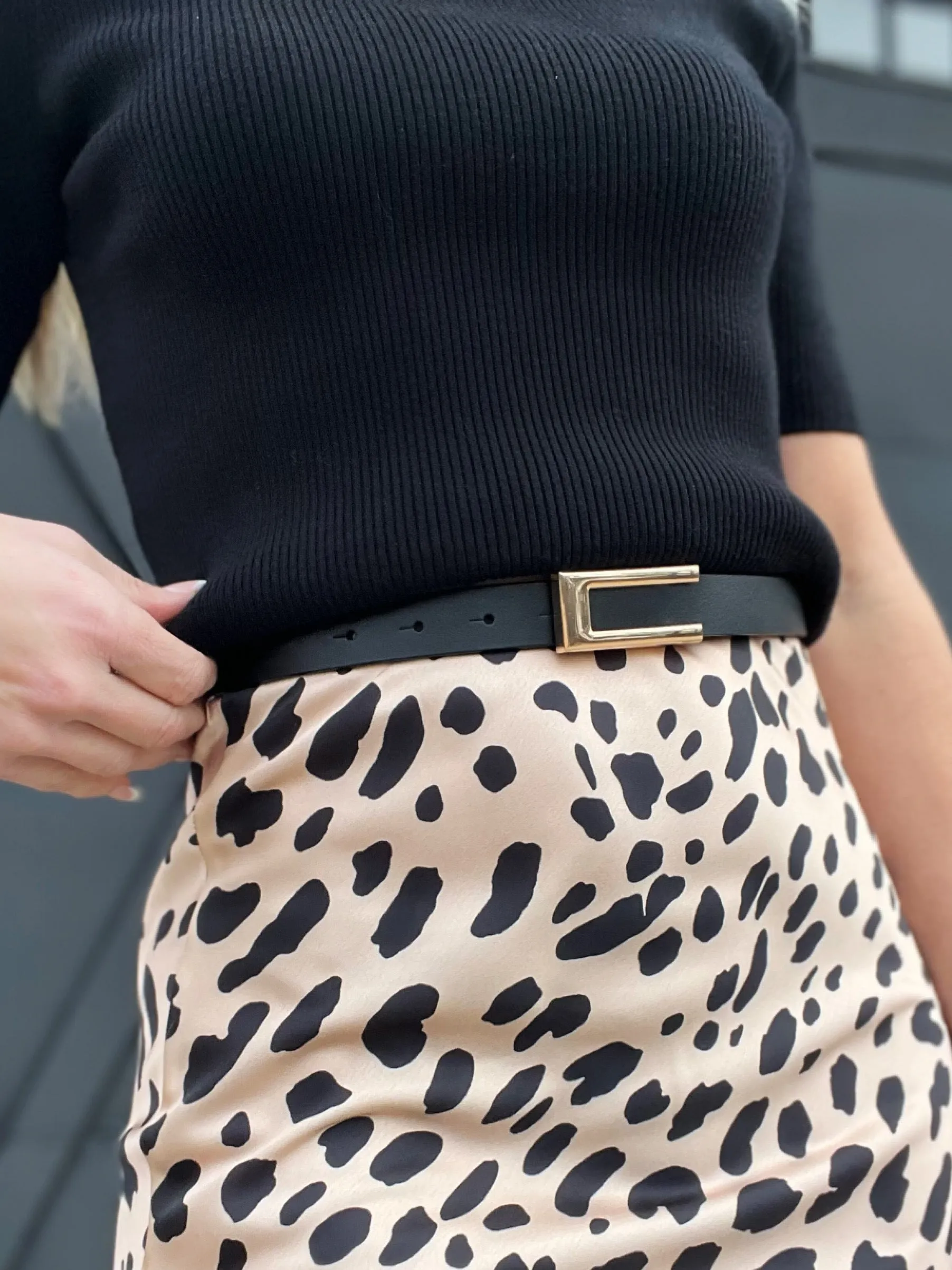 Leather Skinny Dress Belt-More Colors