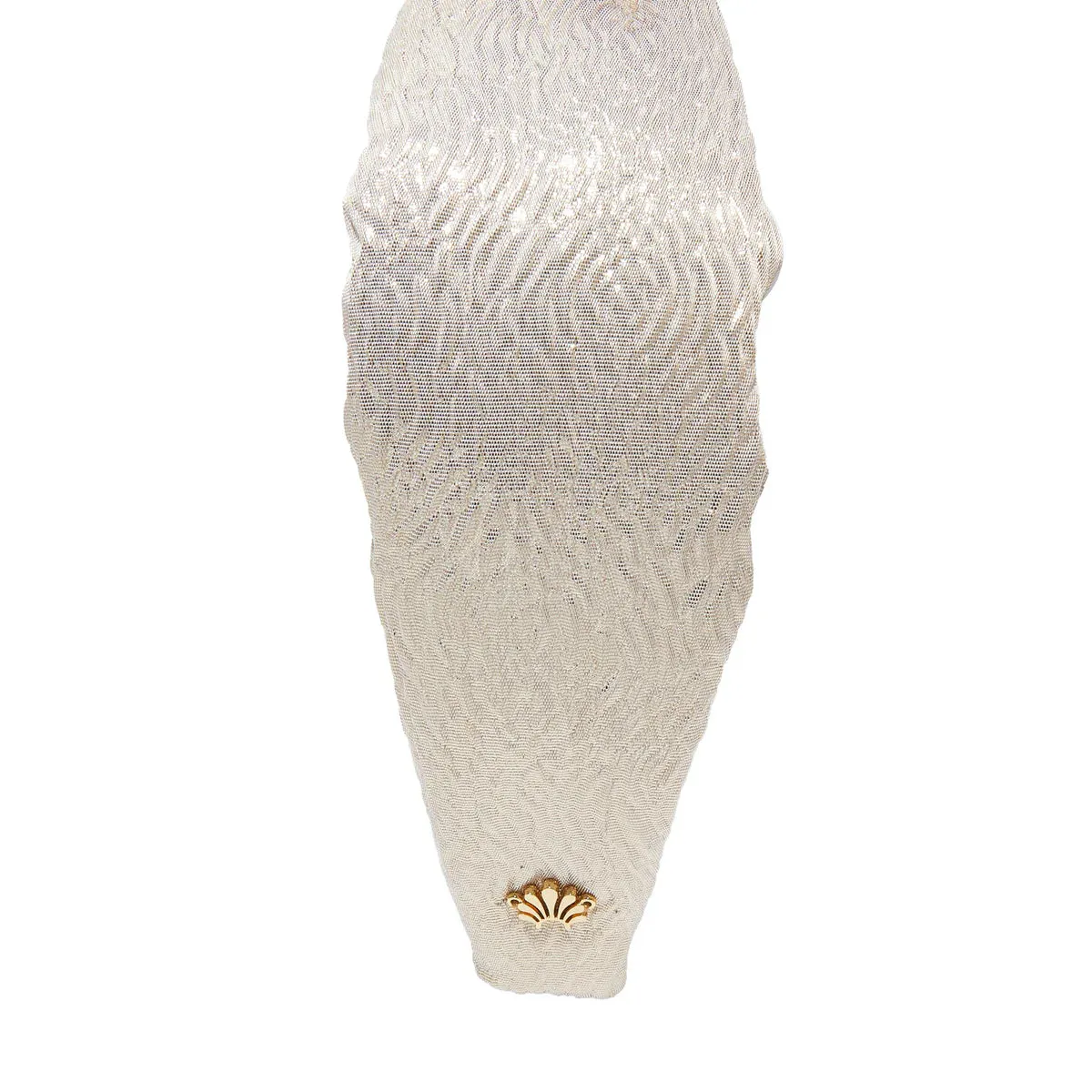 Lele Sadoughi Gold Wave Knotted Metallic Brocade Headband