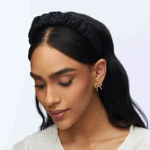 Lele Sadoughi Jet Metallic Kelly Headband