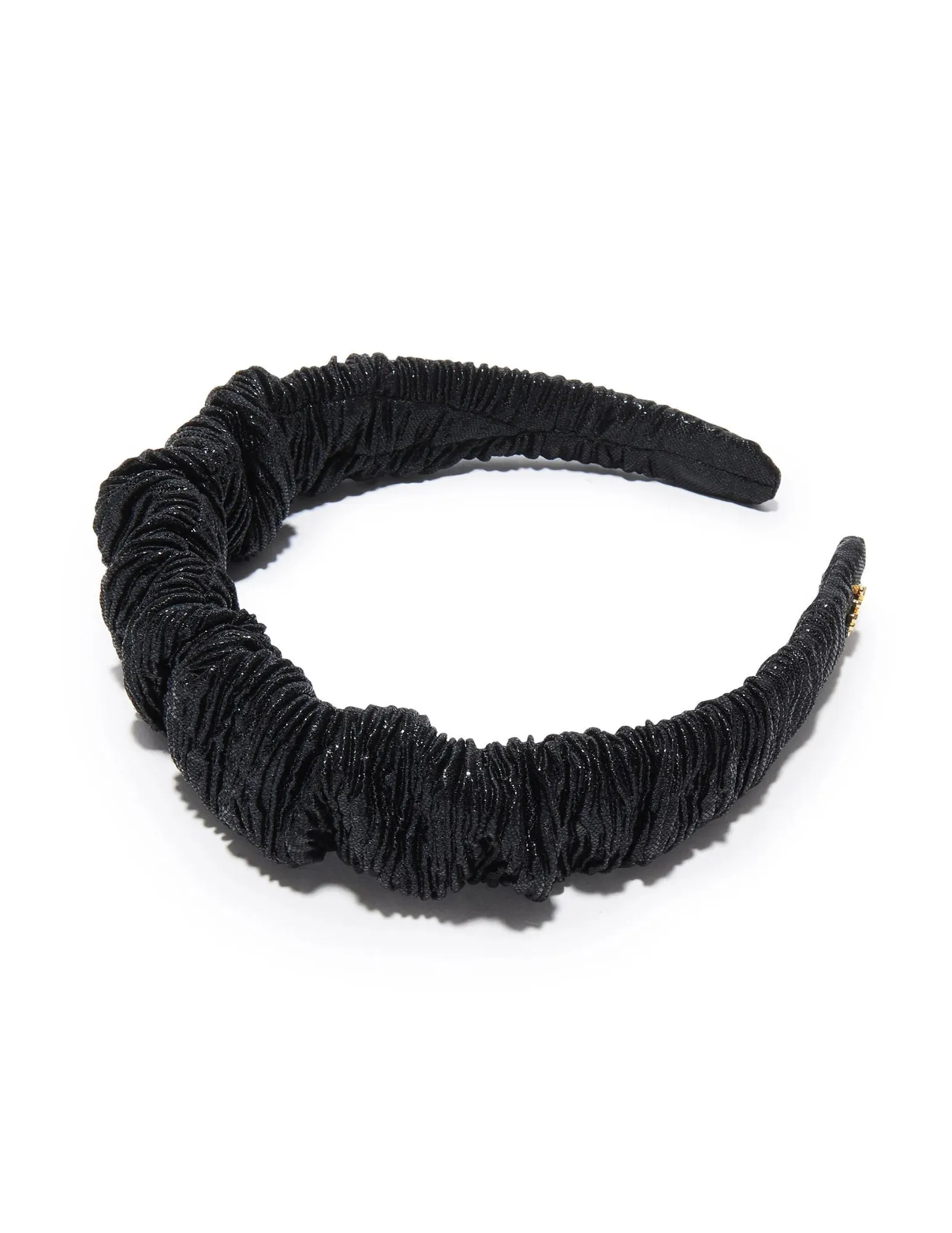 Lele Sadoughi Jet Metallic Kelly Headband