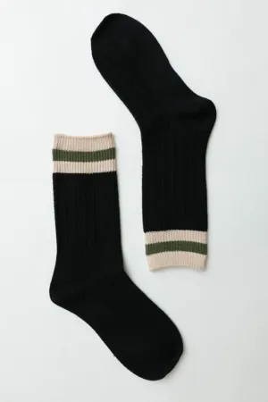 Leto Accessories Color Block Socks