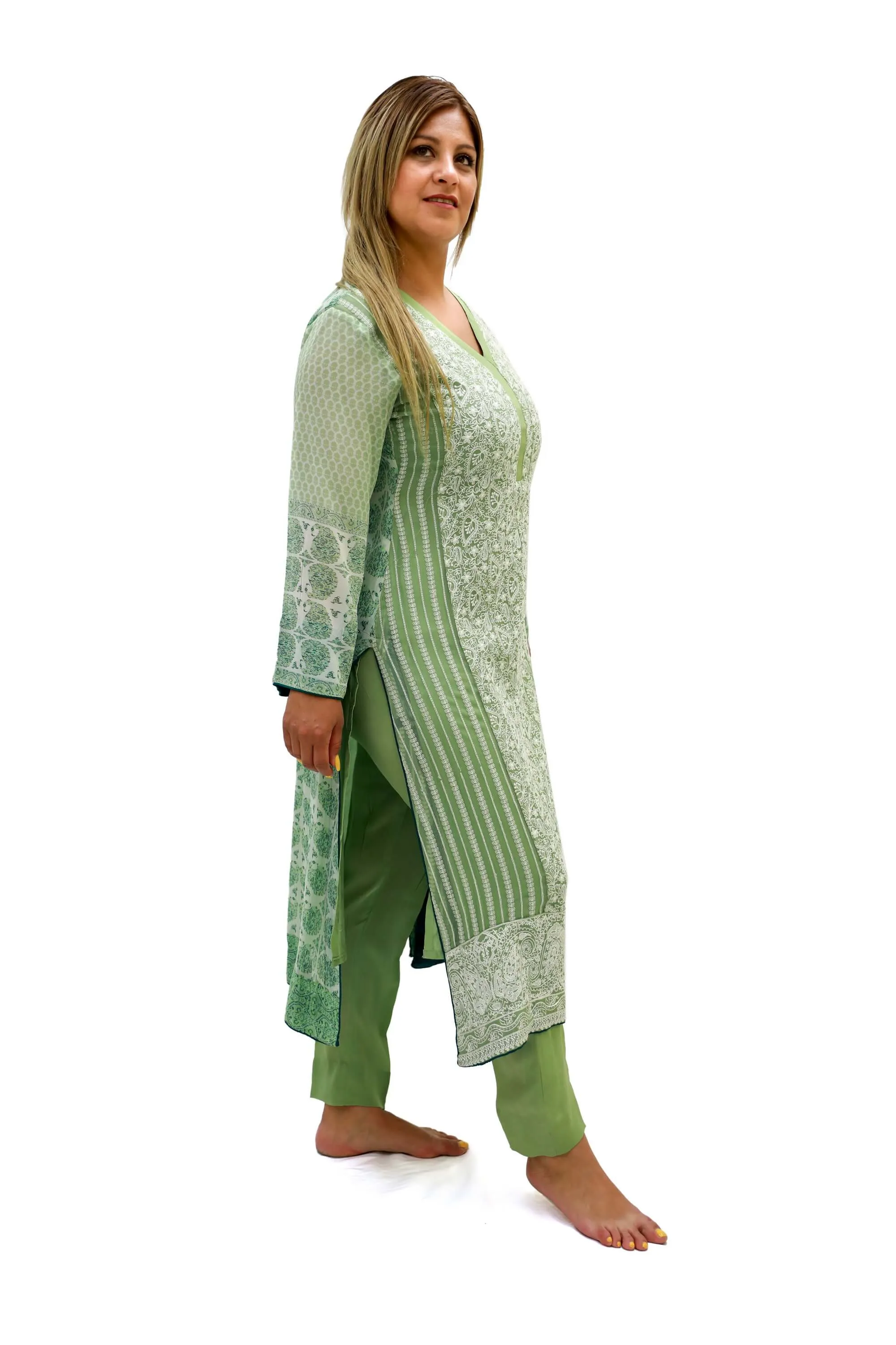 Light Green Pistachio Salwar Kameez