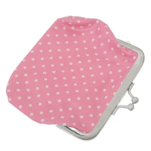 Light Pink Polka Dot Kisslock Coin Purse Wallet