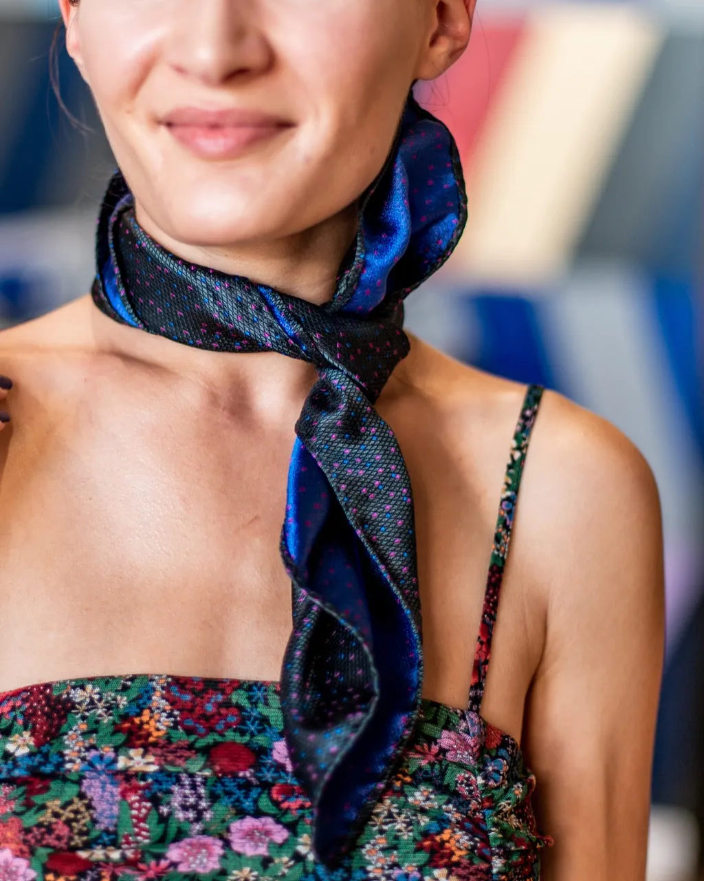 Lights in the Darkness Silk Scarf