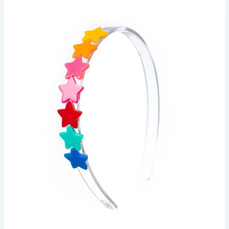 Lilies & Roses Centipede Stars Headband - Rainbow