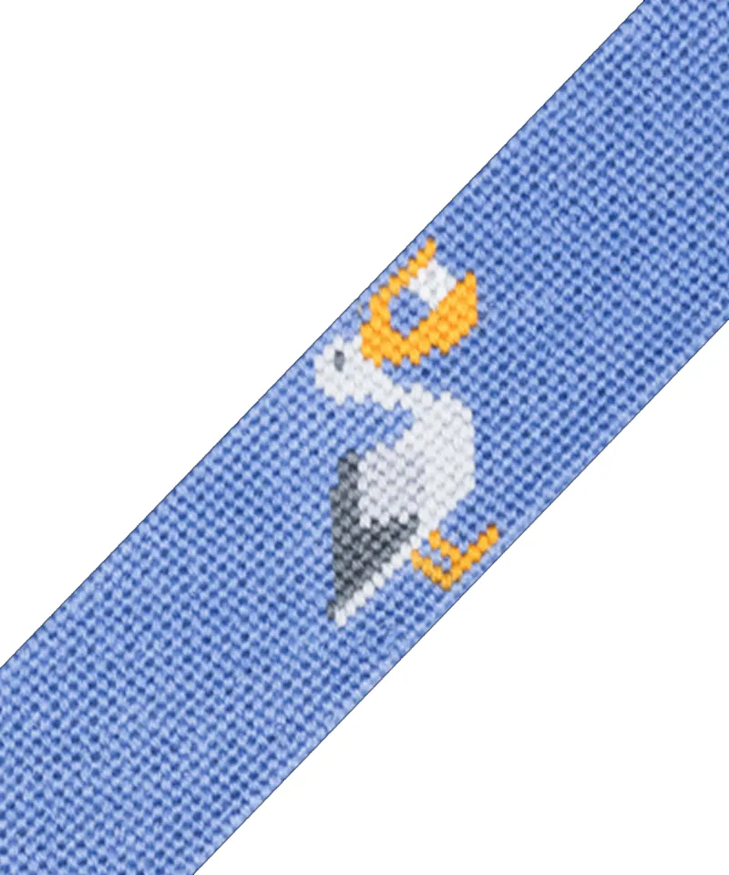 LOLONG Golf Men's Pelican Blue Needle Point Belt - Sky Blue