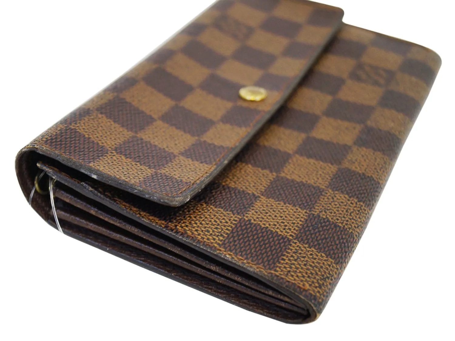 LOUIS VUITTON Damier Ebene Sarah Long Bifold Wallet