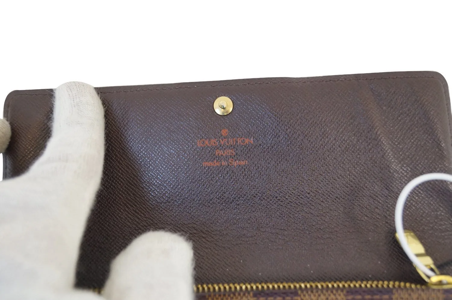 LOUIS VUITTON Damier Ebene Sarah Long Wallet