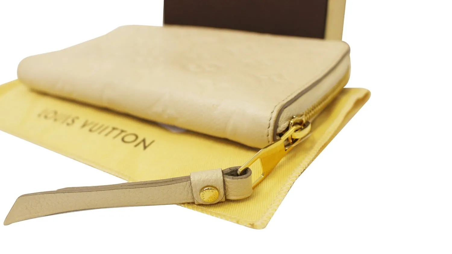 LOUIS VUITTON Empreinte Portefeuille Secret Wallet White