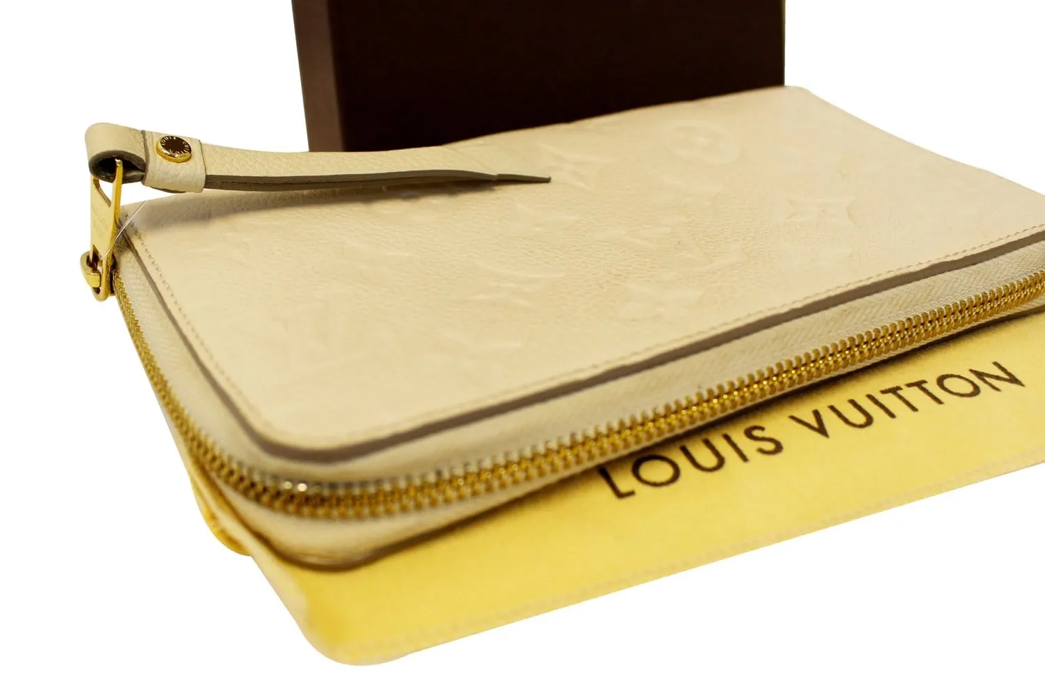 LOUIS VUITTON Empreinte Portefeuille Secret Wallet White