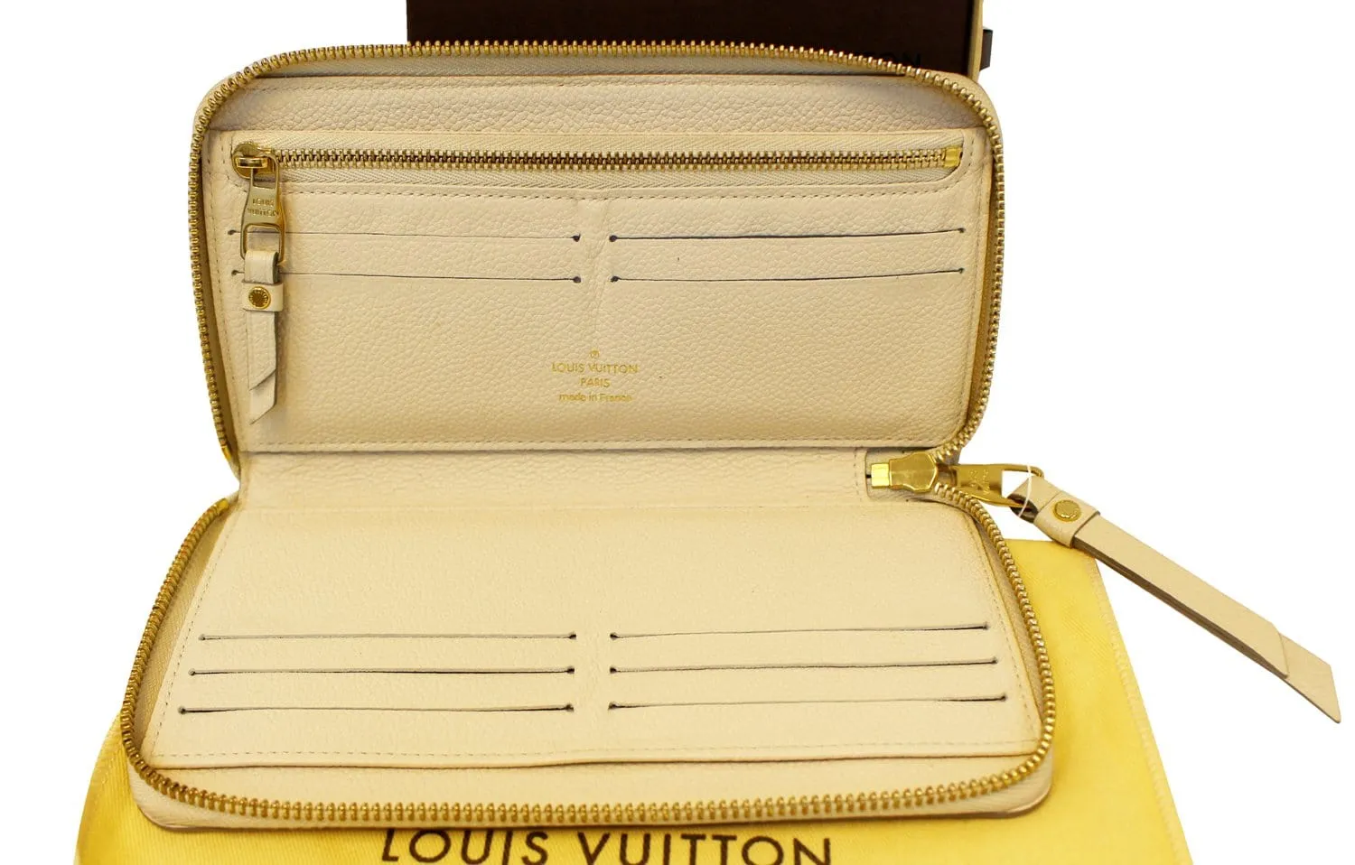 LOUIS VUITTON Empreinte Portefeuille Secret Wallet White